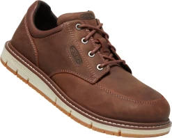 Keen Utility Shoes: Men's 1026707 Gingerbread Off White Aluminum Toe San Jose Oxford Work Shoe