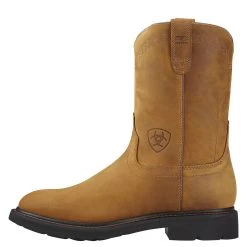 Ariat Boots: Men's 10004986 Sierra Brown Slip-Resistant Wellington Work Boots -Work Shoes Store 10004986 side