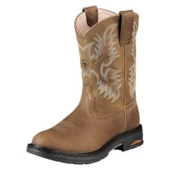 Ariat Boots: Women's 10008634 Composite Toe Tracey Pull-On Cowboy EH Boots 11 Ariat Boots: Women's 10008634 Composite Toe Tracey Pull-On Cowboy EH Boots -Work Shoes Store 10008634 3 4 front