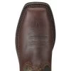Ariat Boots: Men's 10017434 Brown Green Sierra Wide 10" Steel Toe Slip Resistant Pull On Work Boots -Work Shoes Store 10017434 toe