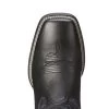 Ariat Boots: Men's 10023361 Black Deertan Sport Patriot Western Boot -Work Shoes Store 10023361 toe