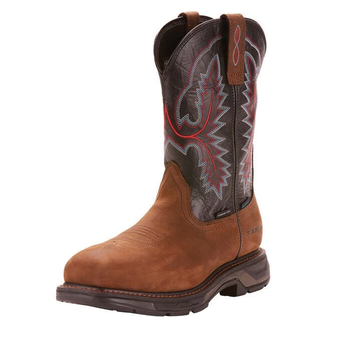 Ariat Boots: Men's 10024968 Brown WorkHog XT Carbon Toe 11" Waterproof Pull On Work Boots 7 Ariat Boots: Men's 10024968 Brown WorkHog XT Carbon Toe 11" Waterproof Pull On Work Boots - Image 5
