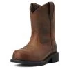 Ariat Boots: Women's 10040431 Brown Steel Toe Fatbaby Pull On Work Boots