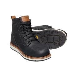 Keen Utility Boots: Men's 1020053 Black Caramel Cafe Aluminum Toe 6" San Jose EH Work Boot -Work Shoes Store 1020053 pps 1 edit