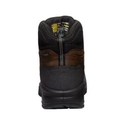 Keen Utility Boots: Men's 1027107 Dark Earth Black Carbon Fiber Toe Internal Met Gaurd 6" Waterproof Work Boot -Work Shoes Store 1027107 sb 1 edit