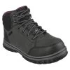 Skechers Work Boots: Women's 108004 BLK Black Composite Toe McColl EH Waterproof Work Boot -Work Shoes Store 108004 blk fedit