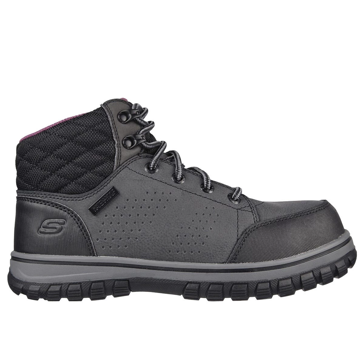 Skechers Work Boots: Women's 108004 BLK Black Composite Toe McColl EH Waterproof Work Boot 4 Skechers Work Boots: Women's 108004 BLK Black Composite Toe McColl EH Waterproof Work Boot - Image 2