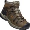 Keen Utility: Men's 1025613 Black Olive Brindle Flint II Mid Soft Toe Waterproof Work Boot