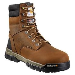 Carhartt Boots: Men's CME8047 Brown Oil Tanned Ground Force 8-Inch Soft Toe Work Boot