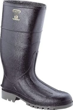 Servus Boots: Men's 18801 Black Iron Duke Steel Toe Waterproof PVC 15IN Boot