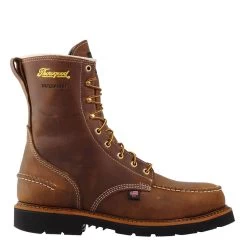 Thorogood Boots: Men's 804 3898 Brown Steel Toe 8″ Crazyhorse Waterproof Work Boot -Work Shoes Store 1957 series 8 crazyhorse waterproof safety toe moc toe maxwear wedge 804 3898 2