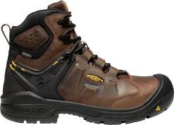 Keen Utility: Women's 1024210 Dark Earth Black Dover 6" Carbon Fiber Toe Waterproof Work Boot