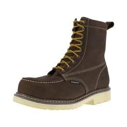 Iron Age Boots: Men's IA5082 BRN Brown 8" Wedge Work Boot, Comp Toe -Work Shoes Store 2