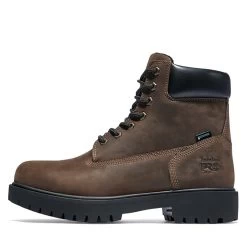 Timberland PRO Boots: Men's 38021 Brown Waterproof EH 6" Steel Toe Boots -Work Shoes Store 38021 6edit