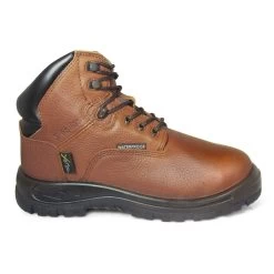 Genuine Grip Boots: Women's 671 Brown Composite Toe Poseidon Metatarsal Guard EH Work Boot -Work Shoes Store 6071 2 1