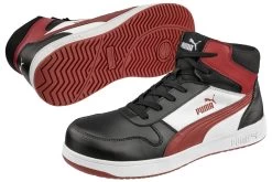 Puma Shoes: Men's 630055 Black White Red Composite Toe Mid EH Frontcourt Heritage Work Shoe 10 Puma Shoes: Men's 630055 Black White Red Composite Toe Mid EH Frontcourt Heritage Work Shoe -Work Shoes Store 630050 frontcourt blk wht red mid pairoaftyyit3xj78 1