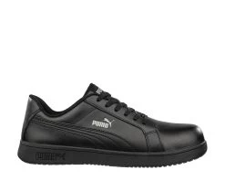 Puma Safety: Men's 640005 Black Composite-Fiberglass Toe Iconic Low Work Shoe