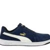 Puma Safety: Men's 640025 Navy Composite-Fiberglass Toe Iconic Suede Low Work Shoe