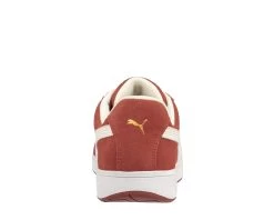 Puma Safety: Women's 640135 Red Composite-Fiberglass Toe Iconic Suede Low Work Shoe -Work Shoes Store 640045 iconic suede red low back web 1