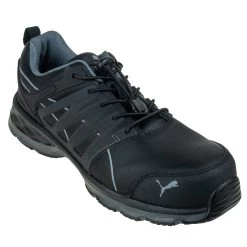 Puma Safety 643845 Men's Velocity 2.0 Black Fiberglass Toe Work Shoes