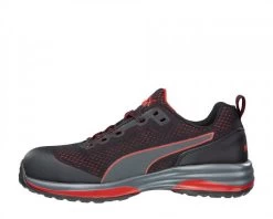 Puma Safety: Men's 644495 Charge Black Red SD Fiberglass Toe Athletic Work Shoe
