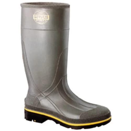 Servus Boots: Men's 75101 Gray Black Steel Toe Waterproof PVC 15IN Boot 5 Servus Boots: Men's 75101 Gray Black Steel Toe Waterproof PVC 15IN Boot - Image 3