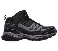 Skechers Shoes: Men's 77108 BKCC Black Charcoal Holdredge - Rebem Steel Toe Hiking Work Boot