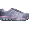 Skechers Shoes: Women's 77250 GYPK Grey Pink Sure Track- Saquenay Alloy Toe Athletic Shoe -Work Shoes Store 77250 gypk f 1