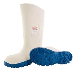 Tingley Boots: Unisex 77258 White Blue Steplite 15 IN Steel Toe Waterproof PVC Boot 11 Tingley Boots: Unisex 77258 White Blue Steplite 15 IN Steel Toe Waterproof PVC Boot -Work Shoes Store 77258