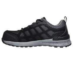 Skechers Shoes: Women's 77273 BKGY Black Grey Bulklin - Lyndale Composite Toe Athletic Shoe -Work Shoes Store 77273 bkgy e