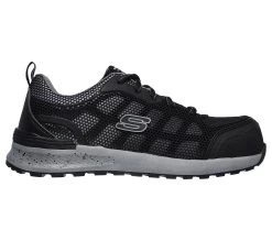 Skechers Shoes: Women's 77273 BKGY Black Grey Bulklin - Lyndale Composite Toe Athletic Shoe -Work Shoes Store 77273 bkgy f