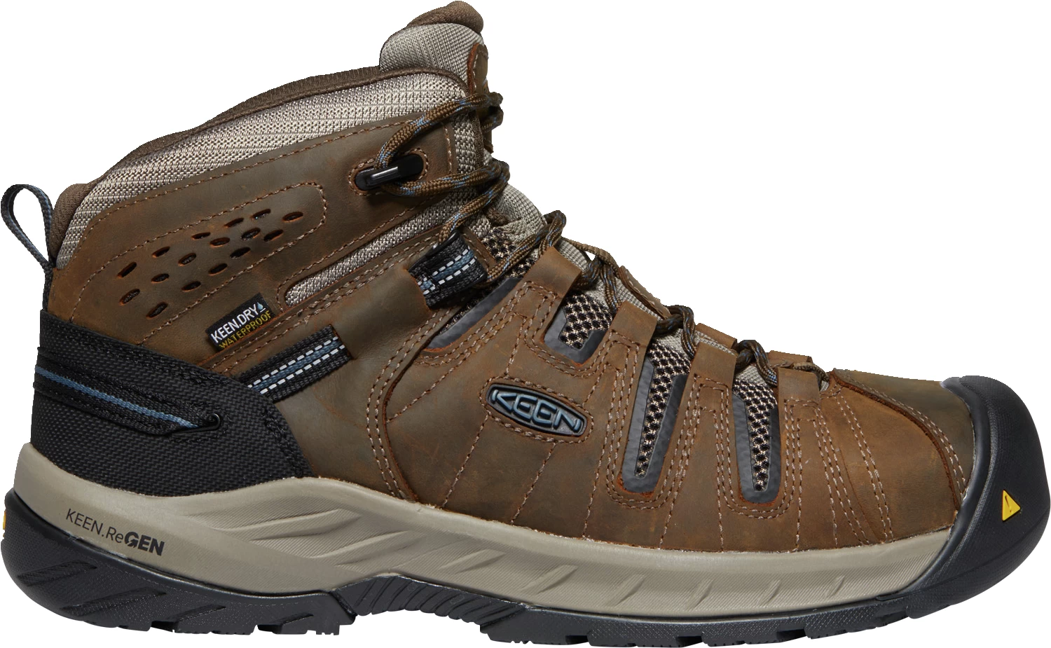 Keen Utility: Men's 1023237 Cascade Brown Orion Blue Flint II Steel Toe Waterproof Work Boot 5 Keen Utility: Men's 1023237 Cascade Brown Orion Blue Flint II Steel Toe Waterproof Work Boot - Image 3