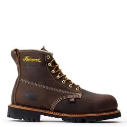 Thorogood Boots: Men's 814 4514 Brown Soft Toe USA Made American Heritage Waterproof Insulated Crazyhorse Work Boot 9 Thorogood Boots: Men's 814 4514 Brown Soft Toe USA Made American Heritage Waterproof Insulated Crazyhorse Work Boot -Work Shoes Store 804 4514 2edit 1
