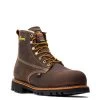Thorogood Boots: Men's 814 4514 Brown Soft Toe USA Made American Heritage Waterproof Insulated Crazyhorse Work Boot -Work Shoes Store 804 4514 5edit1 1