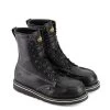 Thorogood Boots: Men's 804 6208 Black Steel Toe 8" American Heritage Midnight Series Work Boot