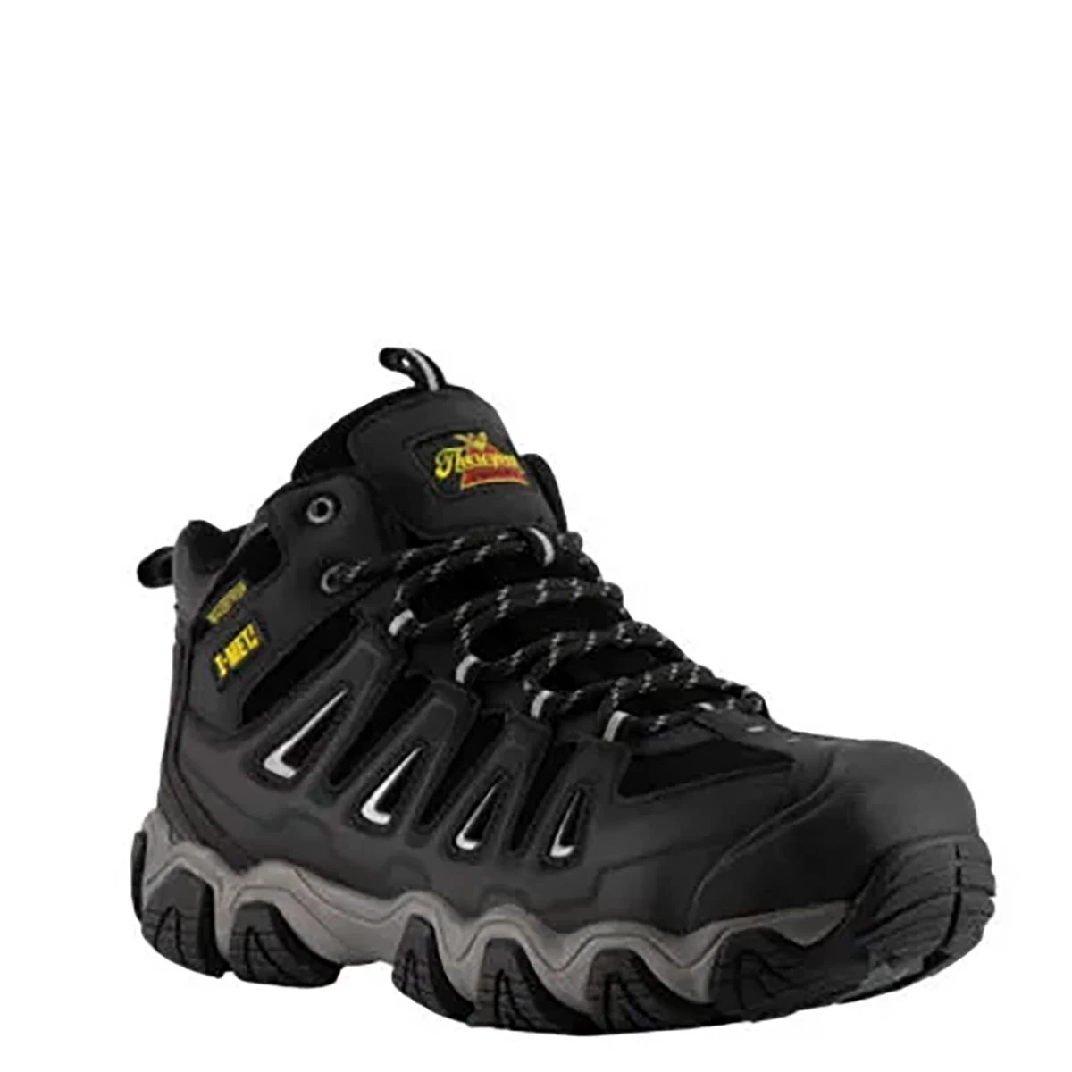 Thorogood Boots: Men's 804-6490 Black Crosstrex I-Met Steel Toe Hiker Work Boot 3 Thorogood Boots: Men's 804-6490 Black Crosstrex I-Met Steel Toe Hiker Work Boot