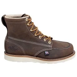 Thorogood Boots: Men's Brown Moc Toe 814-4203 USA Made American Heritage Work Boots -Work Shoes Store 814 4203 thorogoodo 01