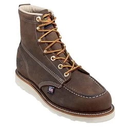 Thorogood Boots: Men's Brown Moc Toe 814-4203 USA Made American Heritage Work Boots -Work Shoes Store 814 4203 thorogoodp 01