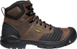 Keen Utility: Men's 1023386 Dark Earth Black Portland 6" Carbon Fiber Waterproof EH Work Boot