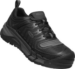 Keen Utility Shoes: Men's 1025577 Black Gun Metal Kansas City Carbon-Fiber Toe Athletic Shoe