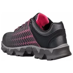 Timberland Pro Shoes: Women's A1I5Q Black Pink PowerTrain Sport Alloy Toe Athletic Work Shoes