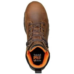 Timberland Pro Boots: Men's A1RVS Tan Hypercharge Composite Toe Waterproof Work Boot