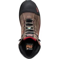 Timberland Pro Boots: Men's A1WSB Brown Red Bosshog Composite Toe Waterproof 6" Work Boot -Work Shoes Store a1wsb 2edit