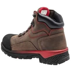 Timberland Pro Boots: Men's A1WSB Brown Red Bosshog Composite Toe Waterproof 6" Work Boot -Work Shoes Store a1wsb 3edit