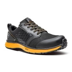 Timberland Pro Shoes: Men's A2123 Black Orange Reaxion Composite Toe Athletic Work Shoe
