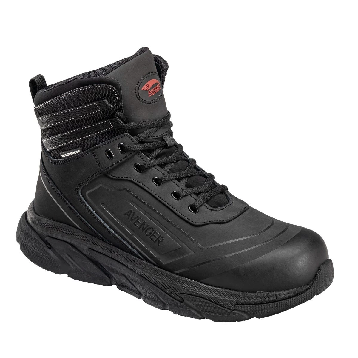 Avenger Boots: Men's A251 Black Aluminum Toe K4 EH Waterproof Slip Resistant 6" Work Boot 3 Avenger Boots: Men's A251 Black Aluminum Toe K4 EH Waterproof Slip Resistant 6" Work Boot