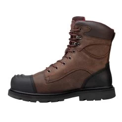Avenger Boots: Men's A7556 Brown Composite Toe Hammer 8" Met Guard EH Waterproof Work Boot -Work Shoes Store a7556 6