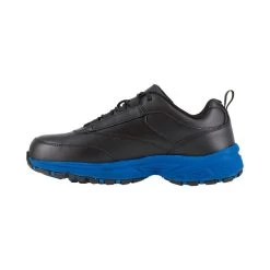 Reebok Shoes: Men's RB4830 Steel Toe Black/Blue EH Athletic Work Shoes -Work Shoes Store aewsrdtfgyuhij