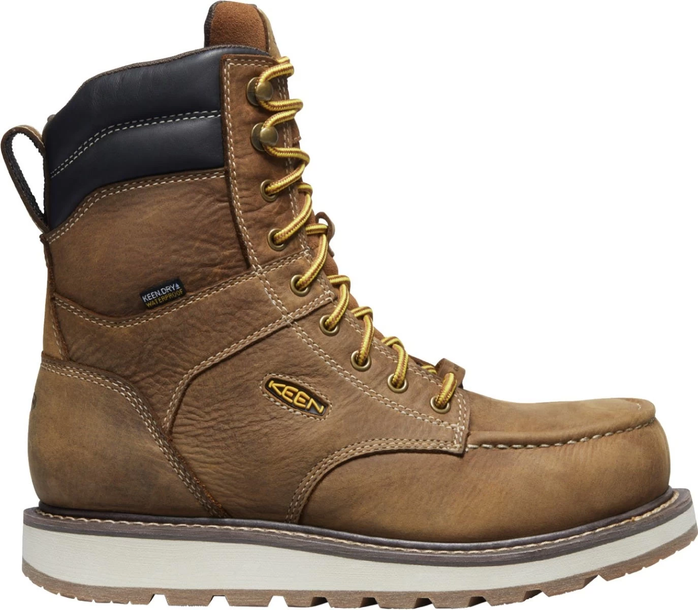 Keen Utility: Men's 1025694 Belgian Sandshell Cincinnati 8" Carbon Fiber Toe Waterproof Work Boot 4 Keen Utility: Men's 1025694 Belgian Sandshell Cincinnati 8" Carbon Fiber Toe Waterproof Work Boot - Image 2