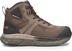 Carolina Boots: Men's CA1915 Brown Composite Toe Waterproof Align Voltrex Hi Athletic Hiker Boot -Work Shoes Store ca1915 500xauto profile
